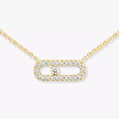 [Love Lucky]Collana con diamante Move Uno