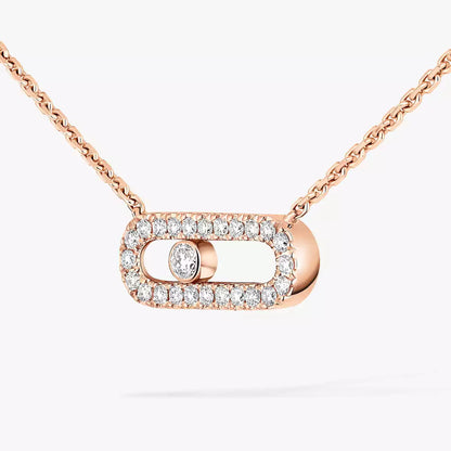 [Love Lucky]Collana con diamante Move Uno