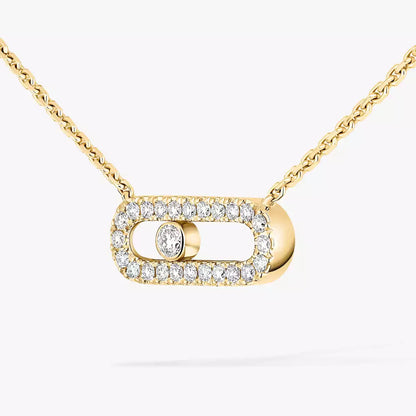 [Love Lucky]Collana con diamante Move Uno