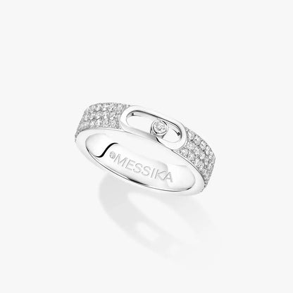 [Love Lucky]Bague de mariage Move Joaillerie pavée diamants