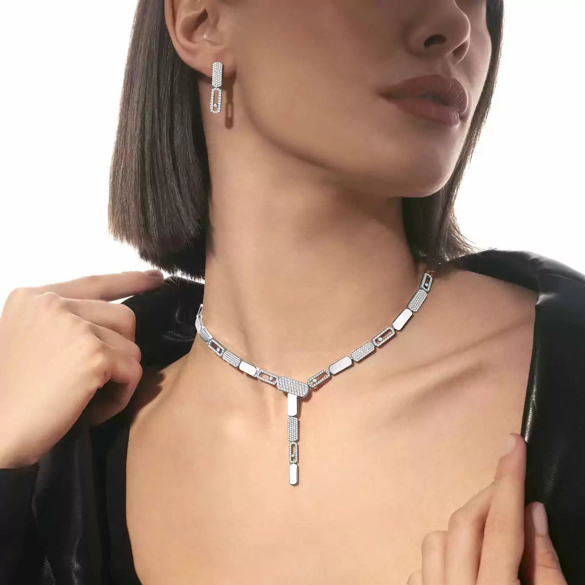 [Love Lucky]Imperial Move SM Diamond Earrings