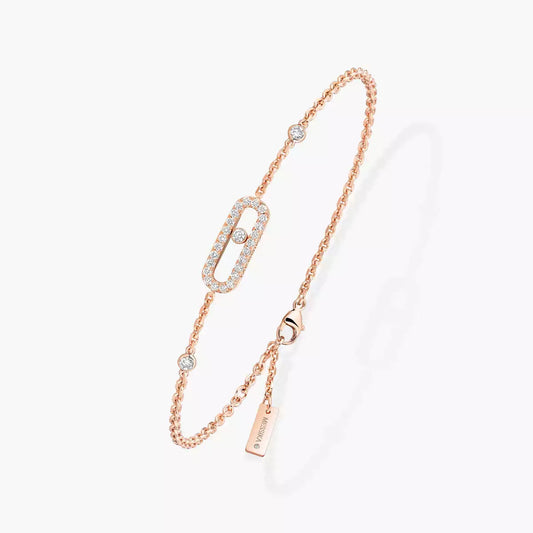 [Love Lucky]Move Uno Diamond Bracelet