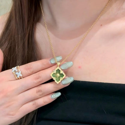 [Love Lucky]OPERA TULLE ENAMEL NECKLACE