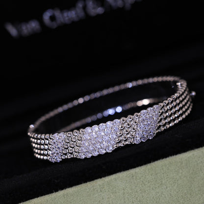 [Love Lucky]  FIVE-ROW DIAMOND BRACELET