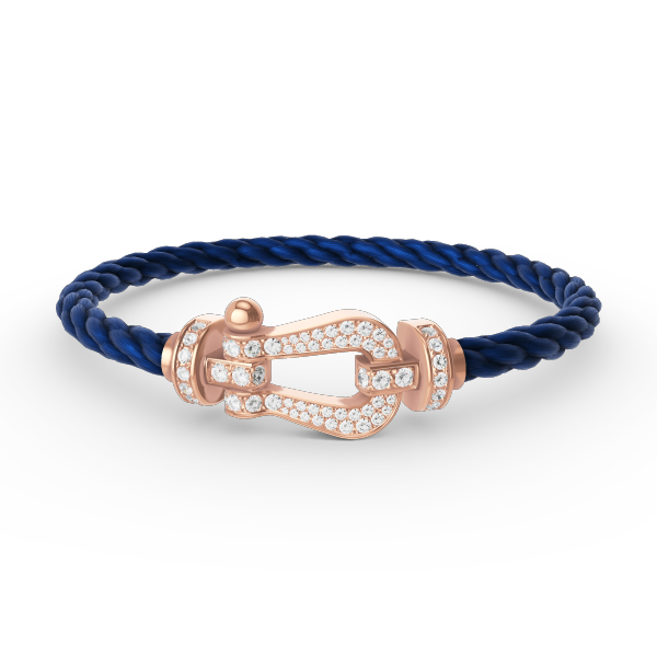 [Love Lucky]FORCE LARGE HORSESHOE FULL DIAMOND BRACELET ROSE GOLD
