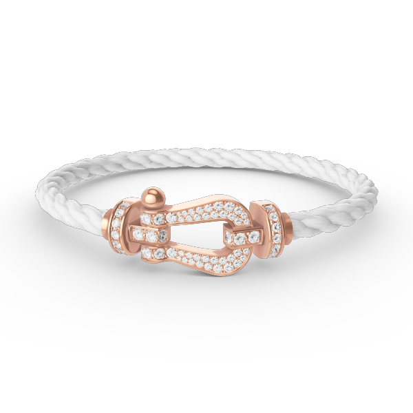 [Love Lucky]FORCE LARGE HORSESHOE FULL DIAMOND BRACELET ROSE GOLD