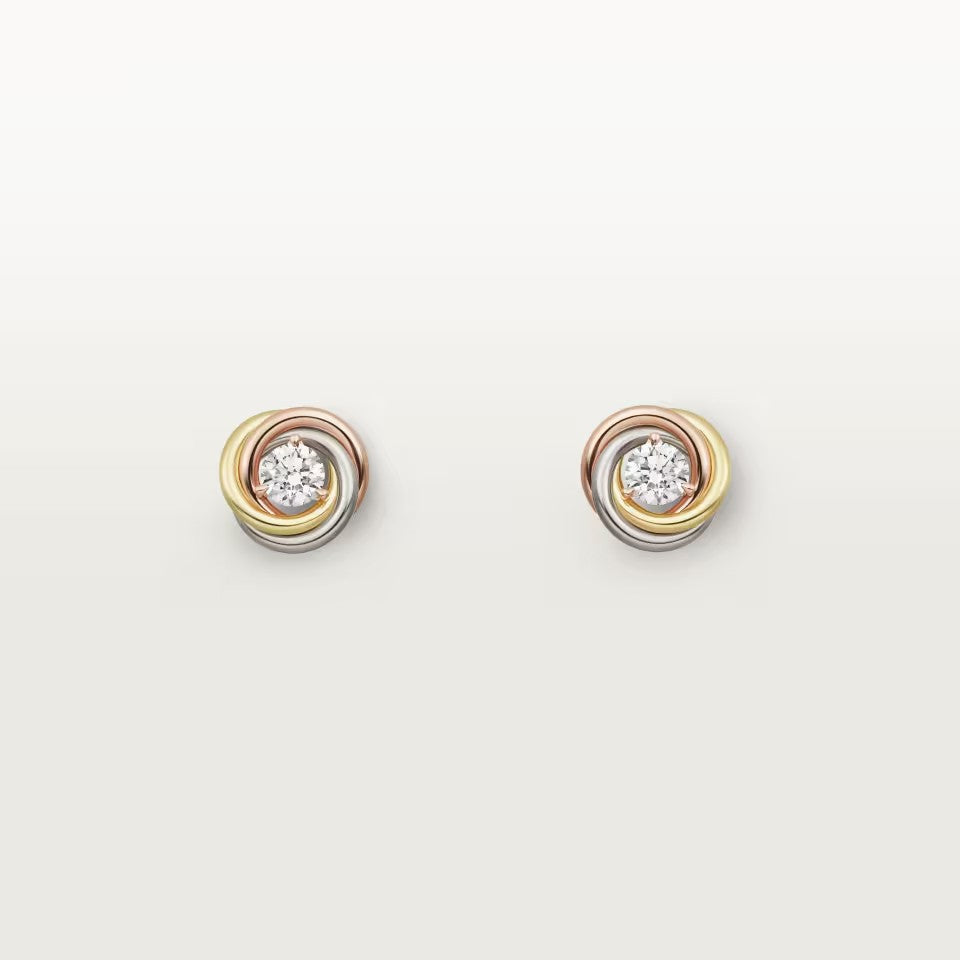 [Love Lucky]TRINITY STUD DIAMOND EARRINGS