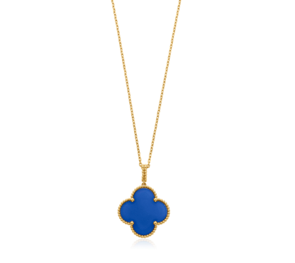 [Love Lucky]CLOVER 25MM 項鍊 綠松石 玫瑰金