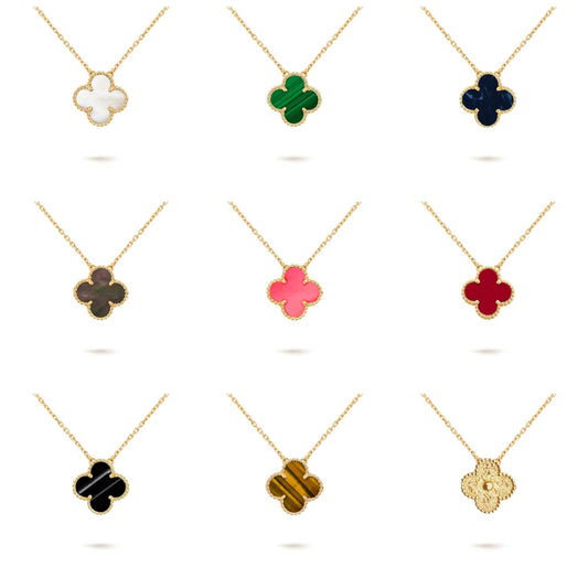 [Love Lucky]CLOVER 15MM SINGLE FLOWER NECKLACE COLLECTION