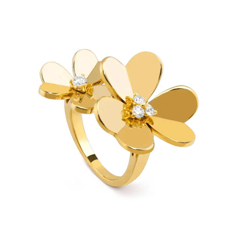 [Love Lucky]BAGUE TRÈFLE COMOS EN OR ET DIAMANTS