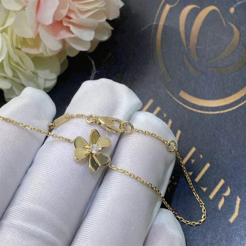 [Love Lucky]FRIVOLE GOLD BLUME ROSA MALACHIT ARMBAND