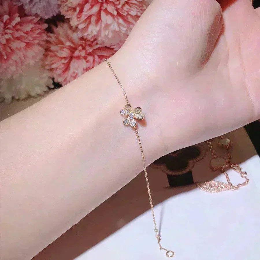 [Love Lucky]FRIVOLE GOLD BLUMEN DIAMANT ARMBAND