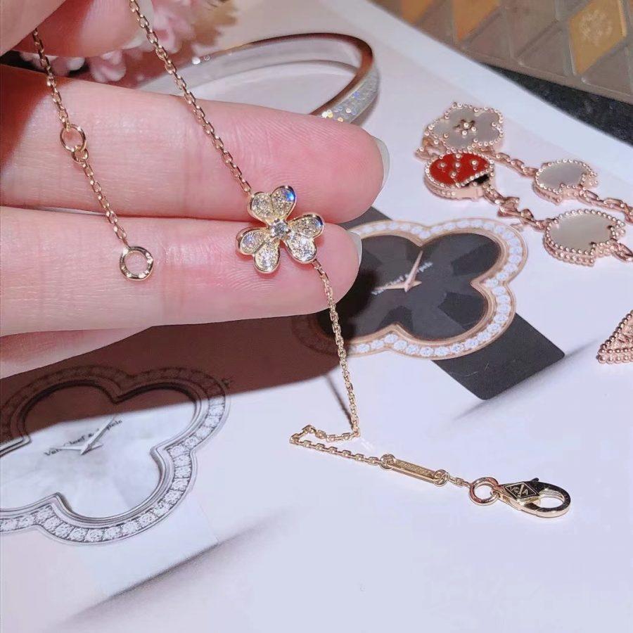 [Love Lucky]FRIVOLE GOLD BLUMEN DIAMANT ARMBAND