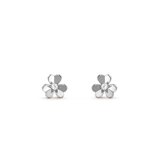 [Love Lucky]FRIVOLE MINI SILVER FLOWER EARRINGS