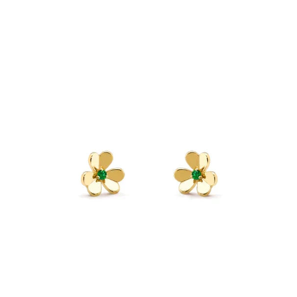 [Love Lucky]FRIVOLE  FLOWER MALACHITE EARRINGS