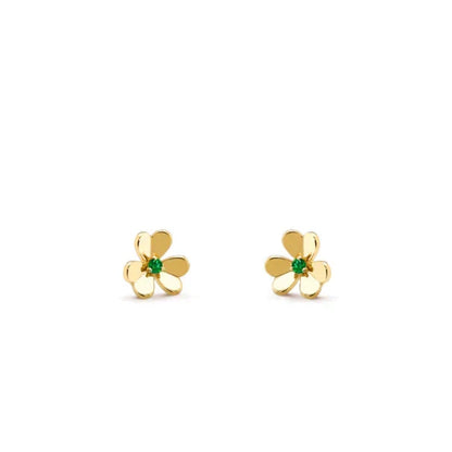 [Love Lucky]FRIVOLE  FLOWER MALACHITE EARRINGS