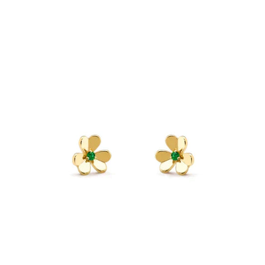 [Love Lucky]FRIVOLE  FLOWER MALACHITE EARRINGS