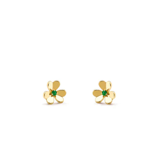 [Love Lucky]FRIVOLE  FLOWER MALACHITE EARRINGS