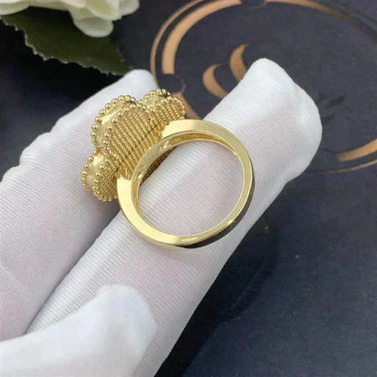 [Love Lucky]ANILLO CLOVER NÁCAR BLANCO