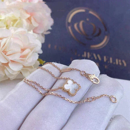 [LoveLucky] Clover White Mother-of-Pearl & JUSTE Bracelet Stack Set