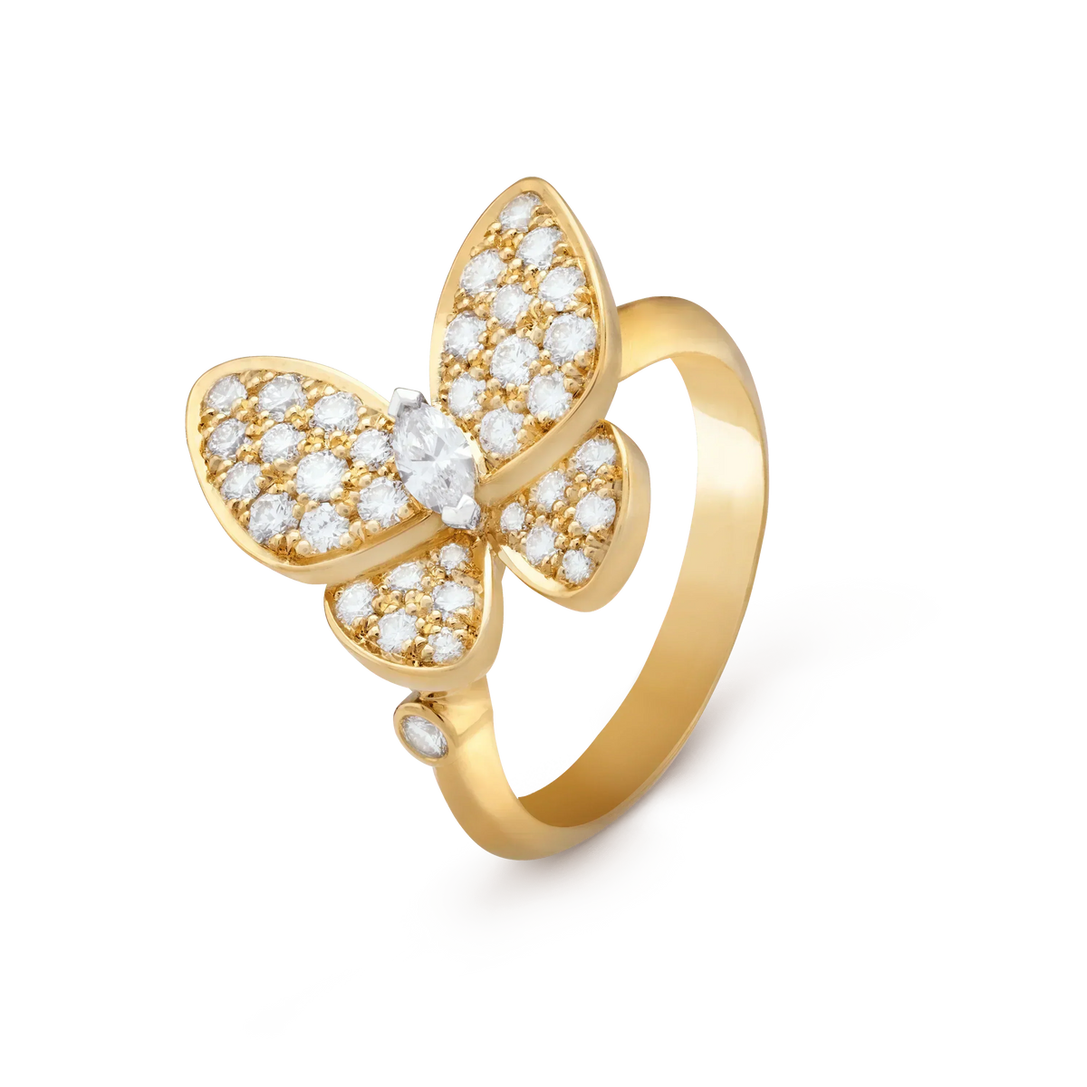 [Amore Fortunato]ANELLO A FARFALLA CON DIAMANTI