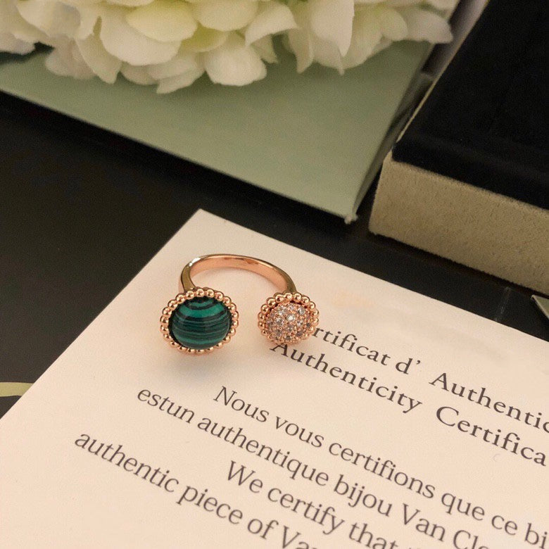 [Love Lucky]ANELLO BETWEEN THE FINGER PERLEE COULEURS IN ORO ROSA E DIAMANTI