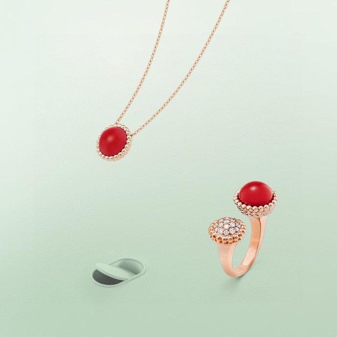 [Love Lucky]ANELLO BETWEEN THE FINGER PERLEE COULEURS IN ORO ROSA E DIAMANTI