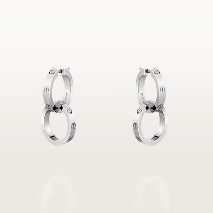 [Love Lucky]LOVE 3.3MM DANGLE EARRINGS