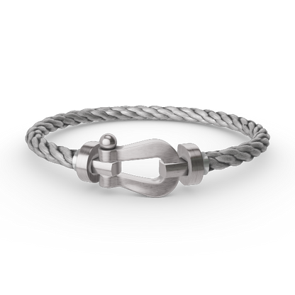 [Love Lucky]FORCE LARGE HORSESHOE NO DIAMOND BRACELET SILVER
