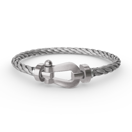 [Love Lucky]FORCE LARGE HORSESHOE NO DIAMOND BRACELET SILVER