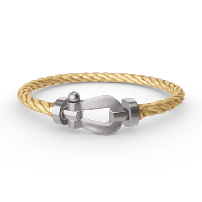 [Love Lucky]FORCE LARGE HORSESHOE NO DIAMOND BRACELET SILVER