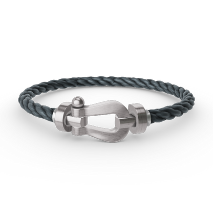 [Love Lucky]FORCE LARGE HORSESHOE NO DIAMOND BRACELET SILVER