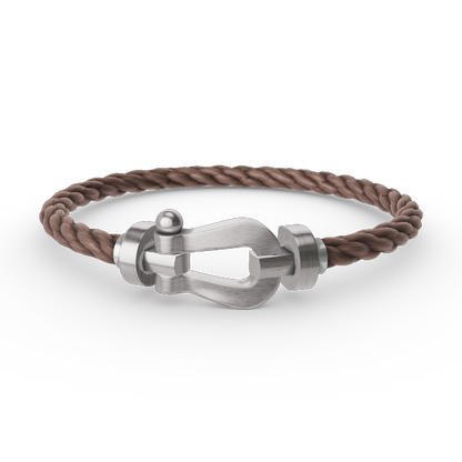 [Love Lucky]FORCE LARGE HORSESHOE NO DIAMOND BRACELET SILVER