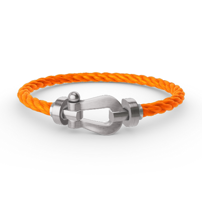 [Love Lucky]FORCE LARGE HORSESHOE NO DIAMOND BRACELET SILVER