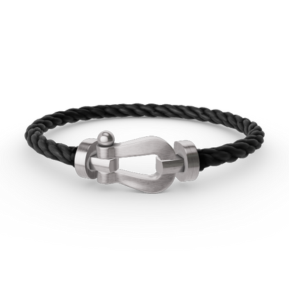 [Love Lucky]FORCE LARGE HORSESHOE NO DIAMOND BRACELET SILVER