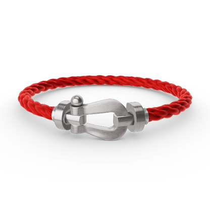 [Love Lucky]FORCE LARGE HORSESHOE NO DIAMOND BRACELET SILVER