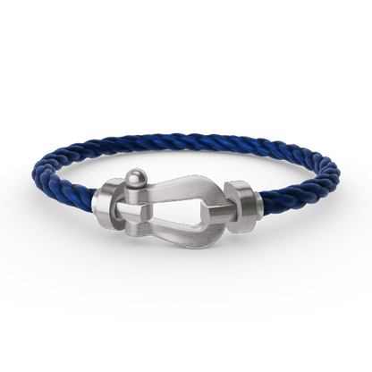 [Love Lucky]FORCE LARGE HORSESHOE NO DIAMOND BRACELET SILVER