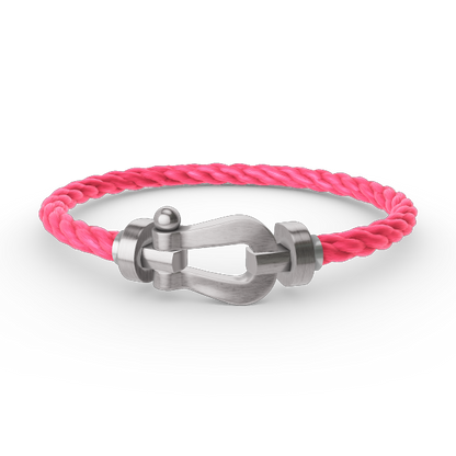 [Love Lucky]FORCE LARGE HORSESHOE NO DIAMOND BRACELET SILVER