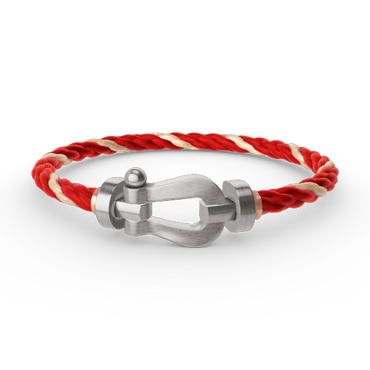 [Love Lucky]FORCE LARGE HORSESHOE NO DIAMOND BRACELET SILVER