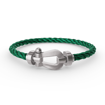 [Love Lucky]FORCE LARGE HORSESHOE NO DIAMOND BRACELET SILVER