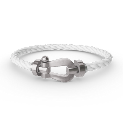 [Love Lucky]FORCE LARGE HORSESHOE NO DIAMOND BRACELET SILVER